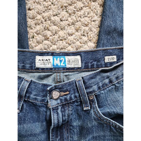 ARIAT Legacy M2 Telaxed Boot Cut Denim Jeans 31/32 - Picture 4 of 8